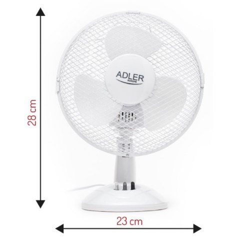 Wentylator wiatrak biurkowy Adler AD 7302 23cm 56Db 45W