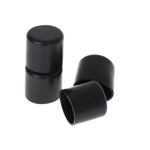 Nakładki podkładki osłonki na nogi krzeseł mebli 4szt. 19mm czarne Nakładki podkładki osłonki na nogi krzeseł mebli 4szt. 19mm czarne