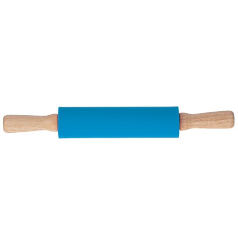 Wałek do ciasta silikonowy 38cm niebieski Wałek do ciasta silikonowy 38cm niebieski