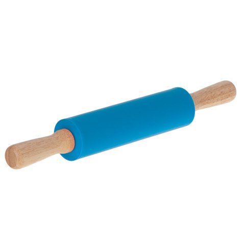 Wałek do ciasta silikonowy 38cm niebieski Wałek do ciasta silikonowy 38cm niebieski