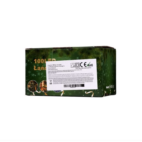 Lampki LED łańcuch świetlny 10m 100LED ciepły biały 8 trybów świecenia Lampki LED łańcuch świetlny 10m 100LED ciepły biały 8 trybów świecenia