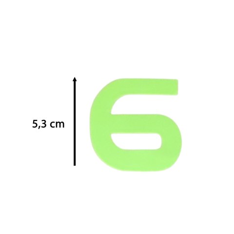 Zegar ścienny naklejany fluorescencyjny 50-60cm 12 cyfr