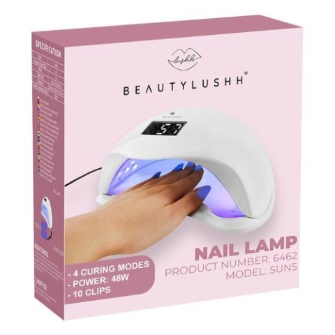 Lampa UV 24 LED 48W + klipsy Beautylushh Lampa UV 24 LED 48W + klipsy Beautylushh