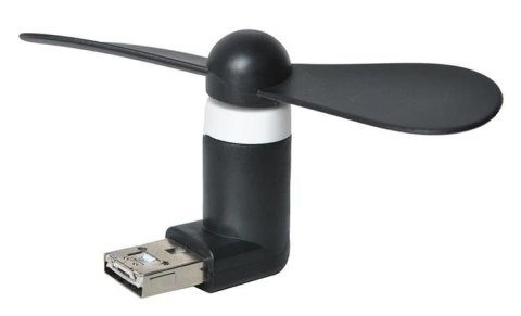 Wentylator micro USB czarny Wentylator micro USB czarny