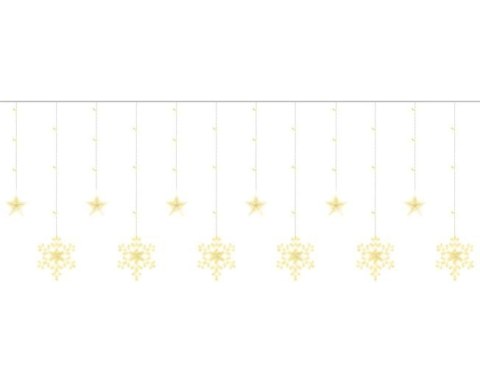 Kurtyna świetlna 138LED - ciepły biały 31V KŚ11326