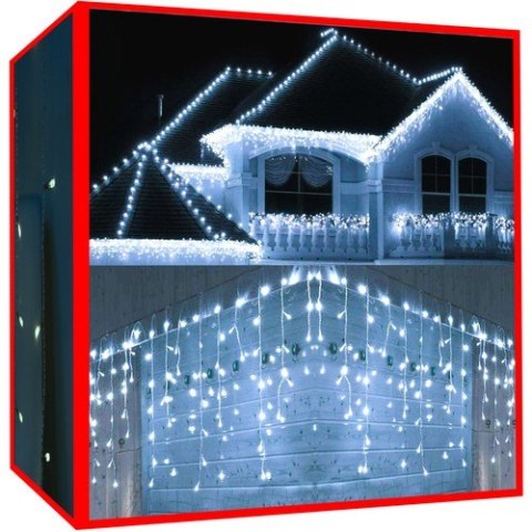 Lampki choinkowe - sople 300 LED zimny biały 31V Lampki choinkowe - sople 300 LED zimny biały 31V