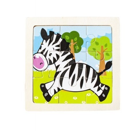 Układanka drewniana - puzzle 4 szt. U10973