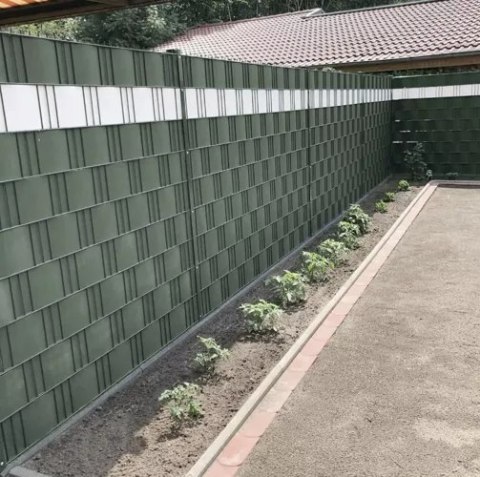 Taśma ogrodzeniowa 19cmx35m 450g/m2 zielona 23699