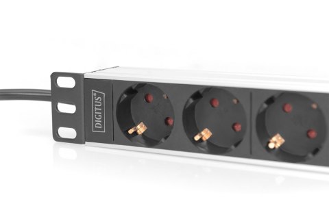 10" Socket Strip with Aluminum Profile, 4-way safety sockets | DN-95418 10" Socket Strip with Aluminum Profile, 4-way safety sockets | DN-95418