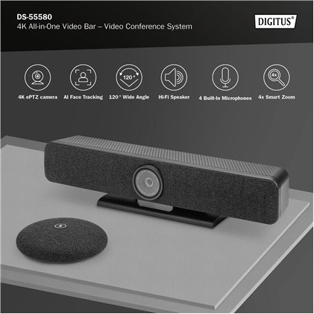 4K All-in-One Video Bar Pro - system wideokonferencyjny | DS-55580 4K All-in-One Video Bar Pro - system wideokonferencyjny | DS-55580