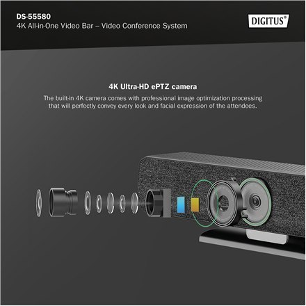 4K All-in-One Video Bar Pro - system wideokonferencyjny | DS-55580 4K All-in-One Video Bar Pro - system wideokonferencyjny | DS-55580