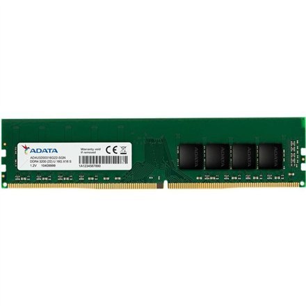 ADATA | 16 GB | U-DIMM | 3200 MHz | PC/server | Registered No | ECC No ADATA | 16 GB | U-DIMM | 3200 MHz | PC/server | Registered No | ECC No