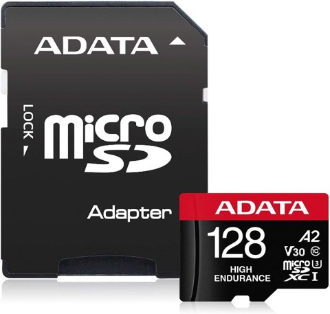 ADATA | AUSDX128GUI3V30SHA2-RA1 Karta pamięci | 128 GB | MicroSDXC | Pamięć flash klasy 10 | Adapter ADATA | AUSDX128GUI3V30SHA2-RA1 Karta pamięci | 128 GB | MicroSDXC | Pamięć flash klasy 10 | Adapter