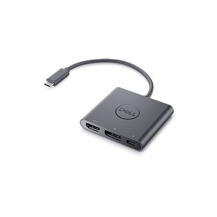 Adapter wideo Dell | 19-pinowe HDMI typu A | 20-pinowe DisplayPort | 24-pinowe USB-C (tylko zasilanie) | żeńskie | 24-pinowe USB Adapter wideo Dell | 19-pinowe HDMI typu A | 20-pinowe DisplayPort | 24-pinowe USB-C (tylko zasilanie) | żeńskie | 24-pinowe USB