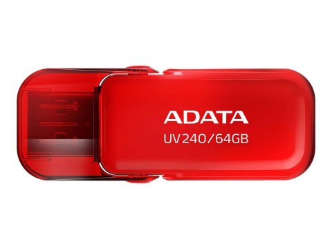 ADATA Karta Pamięci USB UV240 64 GB, Czerwona ADATA Karta Pamięci USB UV240 64 GB, Czerwona