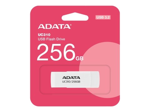 ADATA | Pamięć USB | UC310 | 256 GB | USB 3.2 Gen1 | Biały ADATA | Pamięć USB | UC310 | 256 GB | USB 3.2 Gen1 | Biały