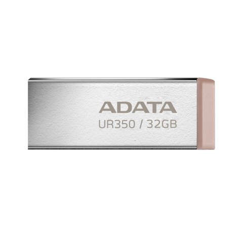ADATA | Pamięć USB | UR350 | 32 GB | USB 3.2 Gen1 | Brązowy ADATA | Pamięć USB | UR350 | 32 GB | USB 3.2 Gen1 | Brązowy