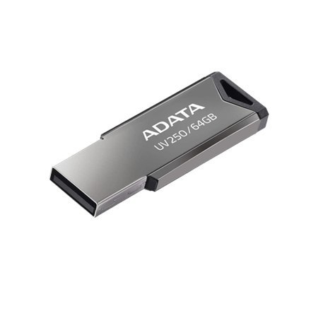 ADATA | Pamięć USB | UV250 | 64 GB | USB 2.0 | Srebrny ADATA | Pamięć USB | UV250 | 64 GB | USB 2.0 | Srebrny
