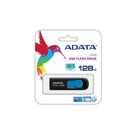ADATA | UV128 | 128 GB | USB 3.0 | Black/Blue ADATA | UV128 | 128 GB | USB 3.0 | Black/Blue