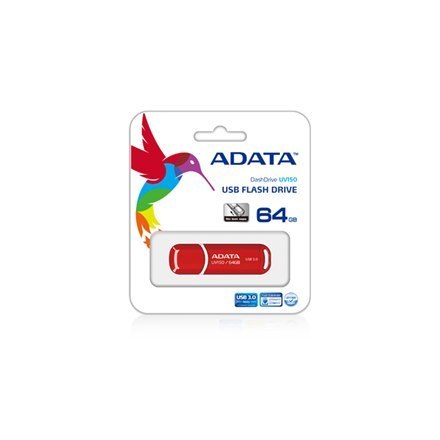 ADATA UV150 64 GB USB 3.0 w Kolorze Czerwonym ADATA UV150 64 GB USB 3.0 w Kolorze Czerwonym