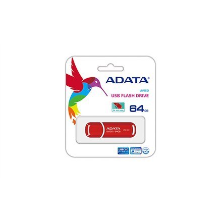 ADATA UV150 64 GB USB 3.0 w Kolorze Czerwonym ADATA UV150 64 GB USB 3.0 w Kolorze Czerwonym