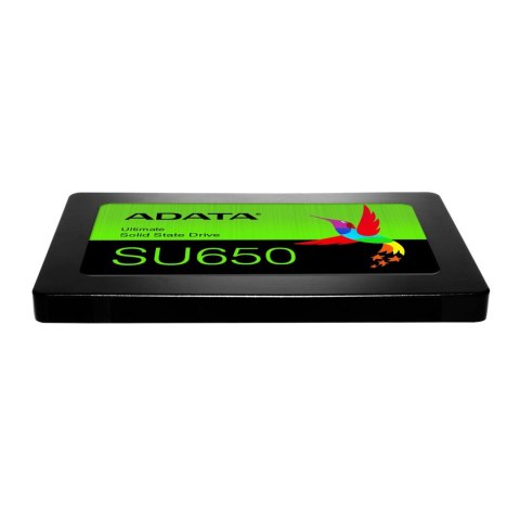 ADATA | Ultimate SU650 | 512 GB | SSD form factor 2.5" | SSD interface SATA 6Gb/s | Read speed 520 MB/s | Write speed 450 MB/s ADATA | Ultimate SU650 | 512 GB | SSD form factor 2.5" | SSD interface SATA 6Gb/s | Read speed 520 MB/s | Write speed 450 MB/s