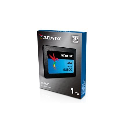 ADATA | Ultimate SU800 1TB | 1024 GB | Format SSD 2,5" | Interfejs SSD SATA | Prędkość odczytu 560 MB/s | Prędkość zapisu 520 MB ADATA | Ultimate SU800 1TB | 1024 GB | Format SSD 2,5" | Interfejs SSD SATA | Prędkość odczytu 560 MB/s | Prędkość zapisu 520 MB