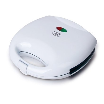 Adler | AD 301 | Opiekacz do kanapek | 750 W | Liczba płyt 1 | Liczba ciastek 2 | Biały Adler | AD 301 | Opiekacz do kanapek | 750 W | Liczba płyt 1 | Liczba ciastek 2 | Biały