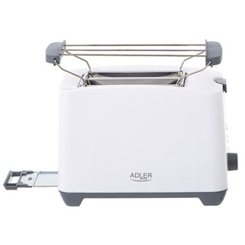 Adler | AD 3216 | Toaster | Power 750 W | Number of slots 2 | Housing material Plastic | White