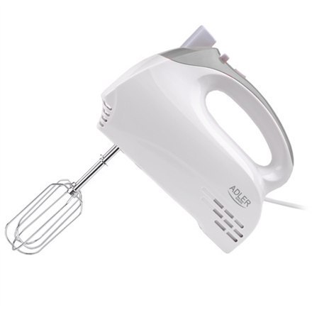 Adler | AD 4201 g | Mikser | Mikser ręczny | 300 W | Liczba prędkości 5 | Tryb Turbo | Biały Adler | AD 4201 g | Mikser | Mikser ręczny | 300 W | Liczba prędkości 5 | Tryb Turbo | Biały