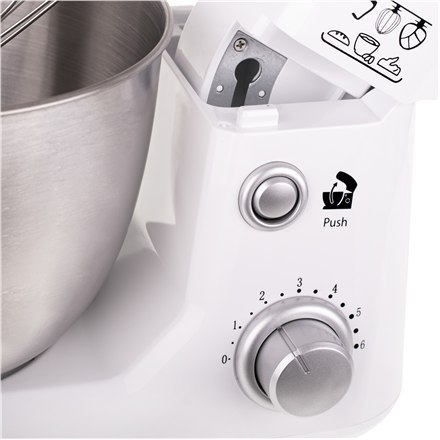 Adler | AD 4216 | Pojemność miski 4 L | 1000 W | Liczba prędkości 6 | Materiał wałka | Biały Adler | AD 4216 | Pojemność miski 4 L | 1000 W | Liczba prędkości 6 | Materiał wałka | Biały