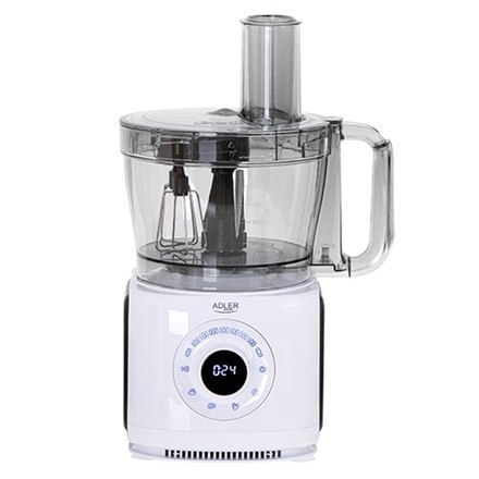 Adler | AD 4224 | LCD Food Processor 12in1 | Bowl capacity 3.5 L | 1000 W | Number of speeds 7 | Shaft material | White/Black |