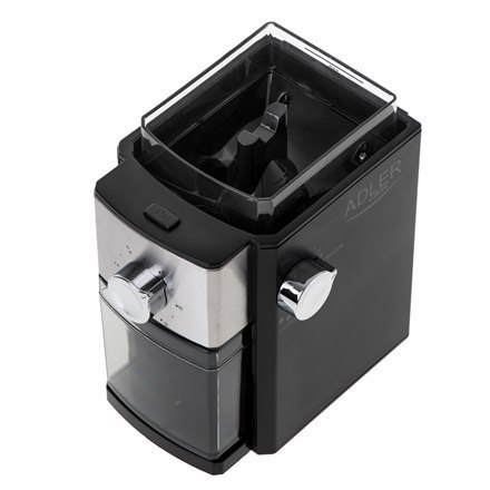 Adler | AD 4448 | Coffee Grinder | 300 W | Coffee beans capacity 250 g | Number of cups 12 per container pc(s) | Black Adler | AD 4448 | Coffee Grinder | 300 W | Coffee beans capacity 250 g | Number of cups 12 per container pc(s) | Black