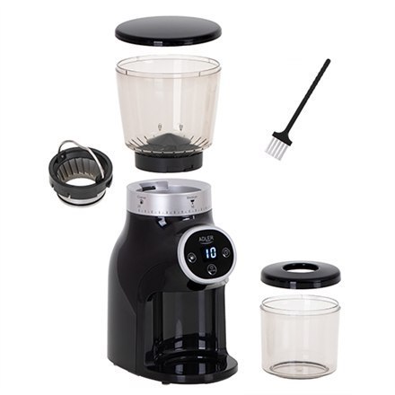 Adler | AD 4450 Burr | Coffee Grinder | 300 W | Coffee beans capacity 300 g | Number of cups 1-10 pc(s) | Black Adler | AD 4450 Burr | Coffee Grinder | 300 W | Coffee beans capacity 300 g | Number of cups 1-10 pc(s) | Black