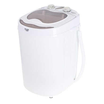 Adler | AD 8055 | Mini washing machine | Top loading | Washing capacity 3 kg | RPM | Depth 37 cm | Width 36 cm | White Adler | AD 8055 | Mini washing machine | Top loading | Washing capacity 3 kg | RPM | Depth 37 cm | Width 36 cm | White