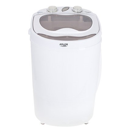Adler | AD 8055 | Mini washing machine | Top loading | Washing capacity 3 kg | RPM | Depth 37 cm | Width 36 cm | White Adler | AD 8055 | Mini washing machine | Top loading | Washing capacity 3 kg | RPM | Depth 37 cm | Width 36 cm | White