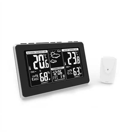 Adler | Black | White Digital Display | Weather station | AD 1175 Adler | Black | White Digital Display | Weather station | AD 1175