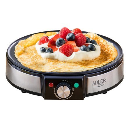 Adler | Crepe Maker | AD 3058 | 1600 W | Ilość ciasta 1 | Crepe | Stal nierdzewna/czarny Adler | Crepe Maker | AD 3058 | 1600 W | Ilość ciasta 1 | Crepe | Stal nierdzewna/czarny