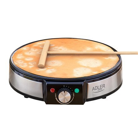 Adler | Crepe Maker | AD 3058 | 1600 W | Ilość ciasta 1 | Crepe | Stal nierdzewna/czarny Adler | Crepe Maker | AD 3058 | 1600 W | Ilość ciasta 1 | Crepe | Stal nierdzewna/czarny