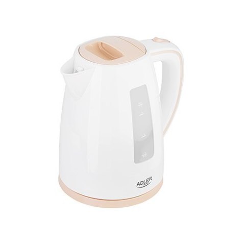 Adler | Czajnik | AD 1264 | Standard | 2200 W | 1,7 L | Plastik | Podstawa obrotowa 360° | Biały Adler | Czajnik | AD 1264 | Standard | 2200 W | 1,7 L | Plastik | Podstawa obrotowa 360° | Biały