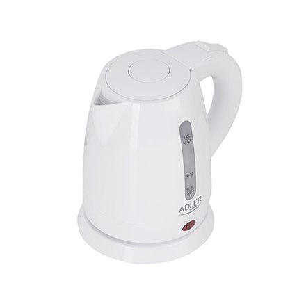 Adler | Czajnik | AD 1272 | Elektryczny | 1600 W | 1 L | Stal nierdzewna/Polipropylen | Podstawa obrotowa 360° | Biały Adler | Czajnik | AD 1272 | Elektryczny | 1600 W | 1 L | Stal nierdzewna/Polipropylen | Podstawa obrotowa 360° | Biały