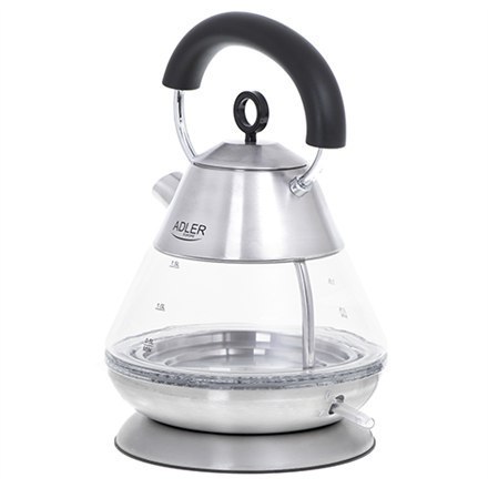 Adler | Czajnik | AD 1282 | Elektryczny | 1850 W | 1.5 L | Szkło/Ze stali nierdzewnej | Obracany o 360° podstawa | Inox Adler | Czajnik | AD 1282 | Elektryczny | 1850 W | 1.5 L | Szkło/Ze stali nierdzewnej | Obracany o 360° podstawa | Inox