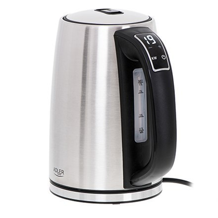Adler | Czajnik | AD 1340 | Elektryczny | 2200 W | 1,7 L | Stal nierdzewna | Podstawa obrotowa 360° | Inox Adler | Czajnik | AD 1340 | Elektryczny | 2200 W | 1,7 L | Stal nierdzewna | Podstawa obrotowa 360° | Inox