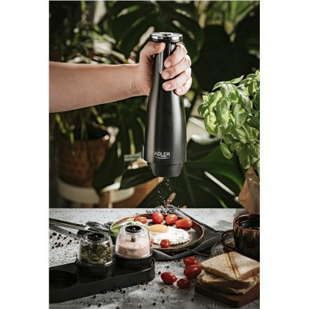 Adler | Electric Salt and pepper grinder | AD 4449b | Grinder | 7 W | Housing material ABS plastic | Lithium | Mills with cerami Adler | Electric Salt and pepper grinder | AD 4449b | Grinder | 7 W | Housing material ABS plastic | Lithium | Mills with cerami