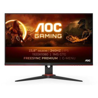 AOC | 24G2ZE/BK | 23.8 " | IPS | FHD | 16:9 | 1 ms | 350 cd/m² | Black | Headphone out (3.5mm) | HDMI ports quantity 2 | 240 Hz