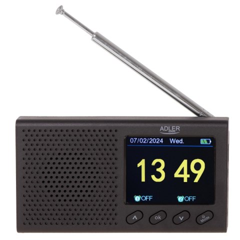 Adler AD 1198 FM Travel Radio, 87.5 - 108 MHz RDS, Speaker power 3W, Black Adler AD 1198 FM Travel Radio, 87.5 - 108 MHz RDS, Speaker power 3W, Black