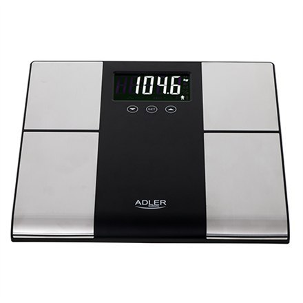 Adler Bathroom scale with analyzer AD 8165 Maximum weight (capacity) 225 kg, Accuracy 100 g, Body Mass Index (BMI) measuring, S Adler Bathroom scale with analyzer AD 8165 Maximum weight (capacity) 225 kg, Accuracy 100 g, Body Mass Index (BMI) measuring, S