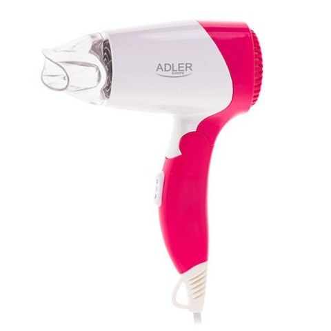 Adler | Hair Dryer | AD 2259 | 1200 W | Number of temperature settings 2 | White/Pink Adler | Hair Dryer | AD 2259 | 1200 W | Number of temperature settings 2 | White/Pink
