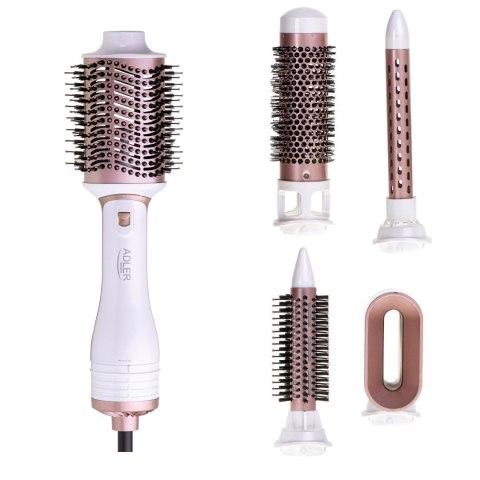Adler Hair Styler 5 in 1 AD 2027, Number of heating levels 2, 1200 W, Pearl White, Rose Gold Adler Hair Styler 5 in 1 AD 2027, Number of heating levels 2, 1200 W, Pearl White, Rose Gold