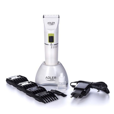 Adler | Hair clipper | AD 2827 | Cordless or corded | Number of length steps 4 | White Adler | Hair clipper | AD 2827 | Cordless or corded | Number of length steps 4 | White